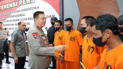 Polda Riau Ungkap Narkotika Jaringan Internasional, Sebanyak 53 Kg Sabu dan 49 Ribu Ekstasi Diamankan