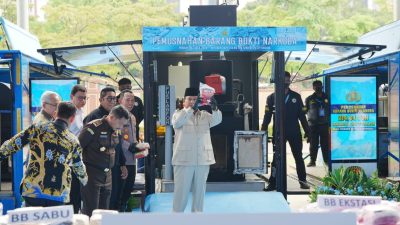 Presiden Prabowo Pimpin Pemusnahan 214 Ton Narkoba, Kapolri: Wujud Komitmen Asta Cita