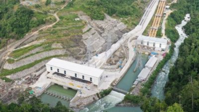 Tebing Proyek PLTA Upper Cisokan Longsor, Material Tanah Terjang Area Terowongan