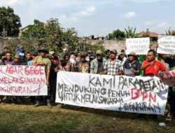 Untuk Kepastian Hukum, Ratusan Petani Cigombong Dukung BPN Ukur Lahan PT BSS